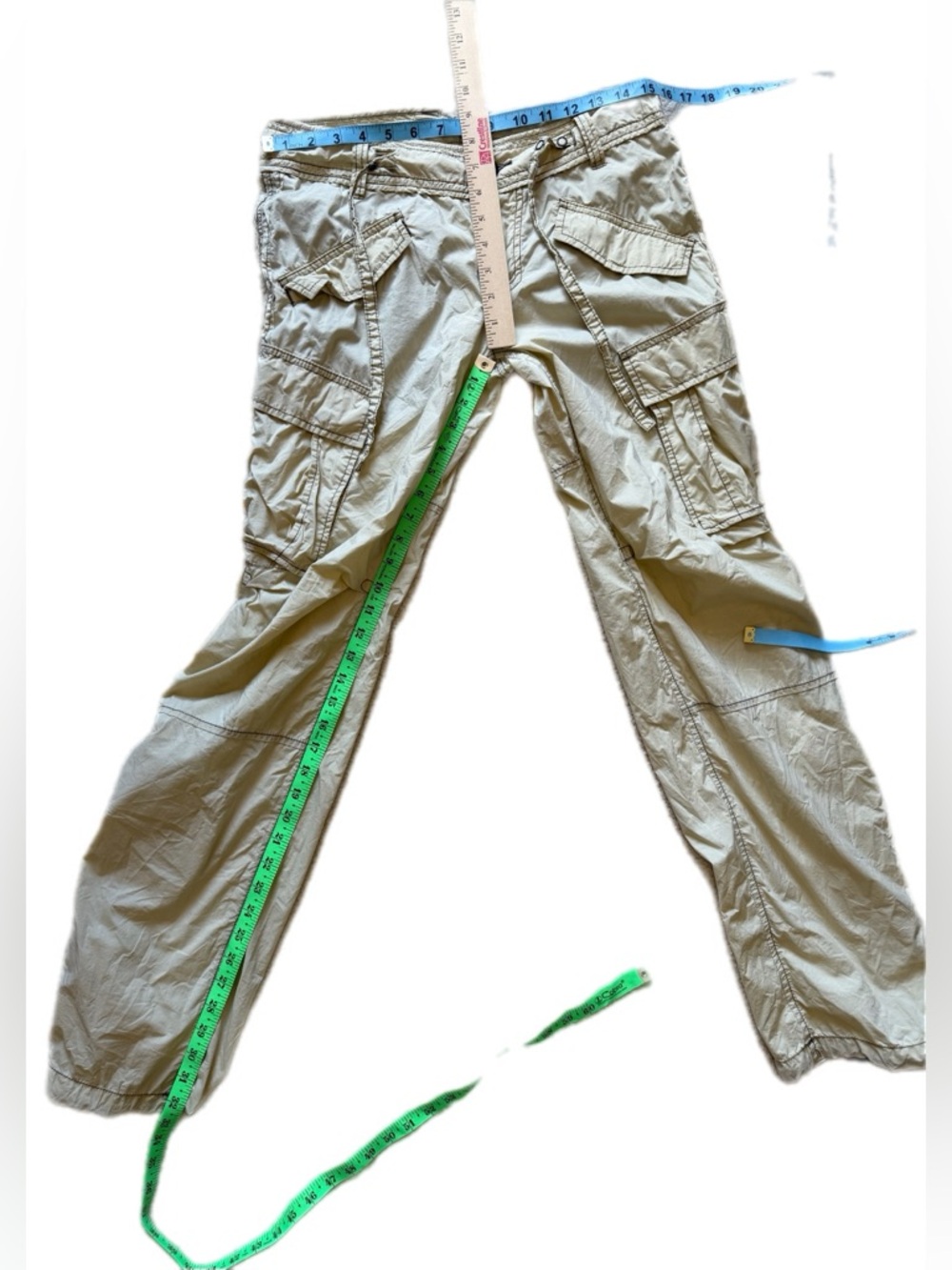 Free People Vintage Cargo pants Tan size 6 - Picture 9 of 14